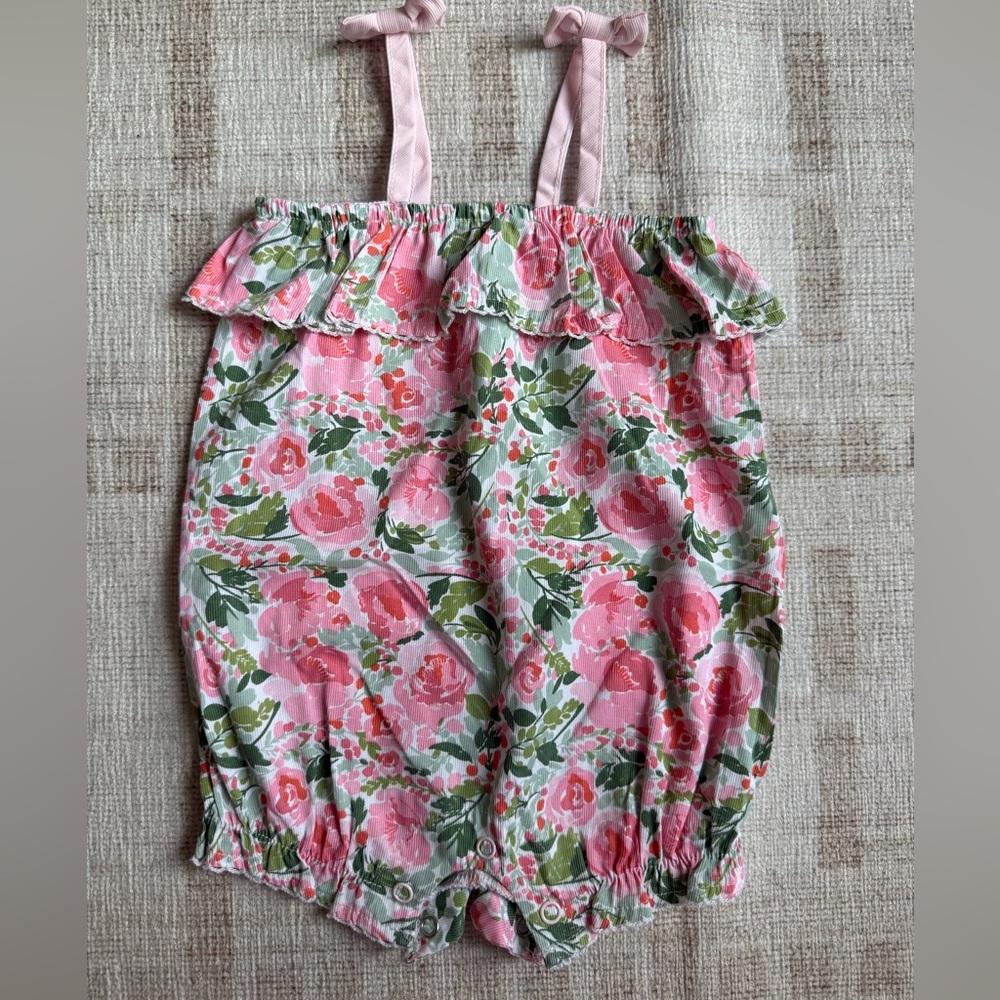 Mud Pie Baby Girl Floral Romper